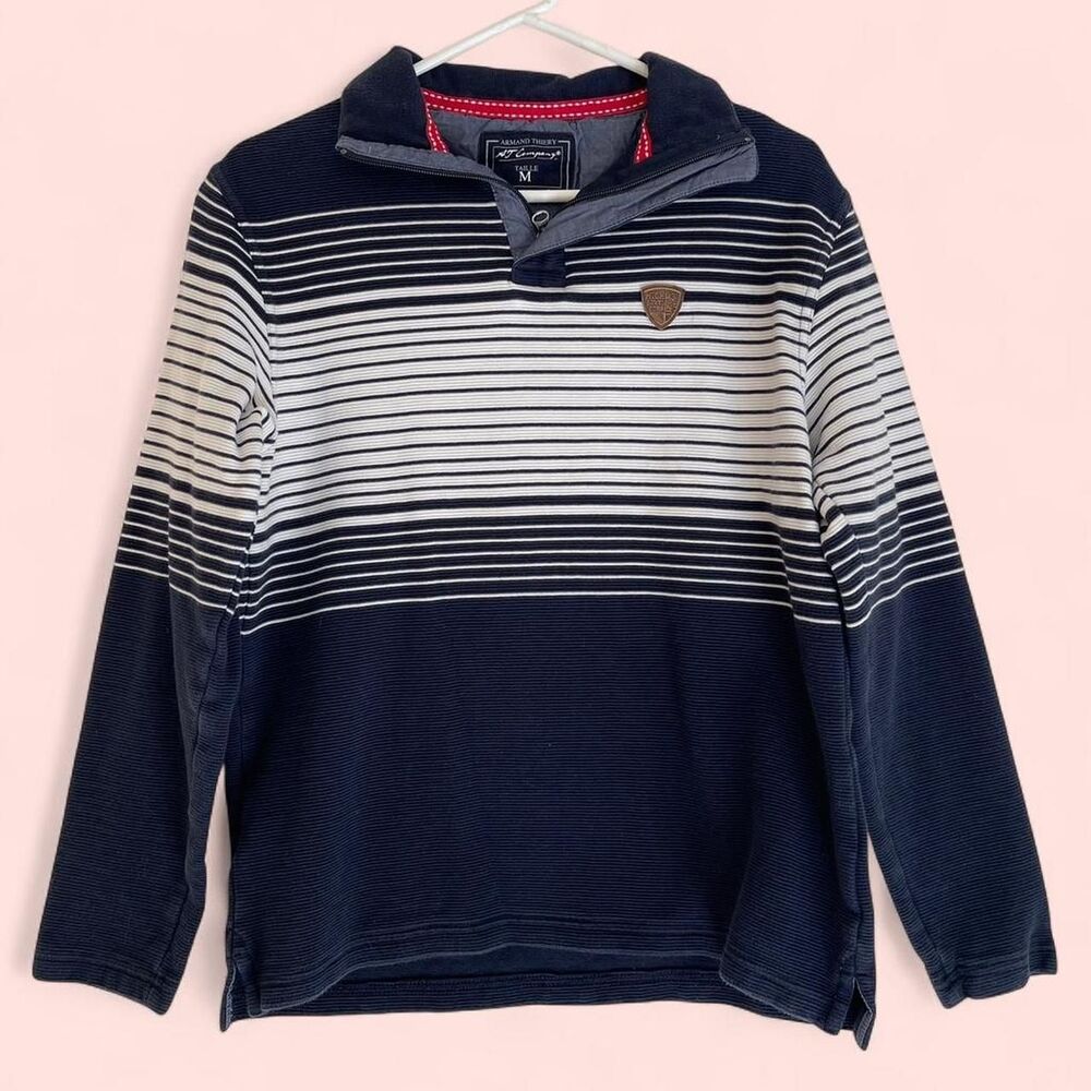 Unbranded Men's Navy and White Polo-shirts